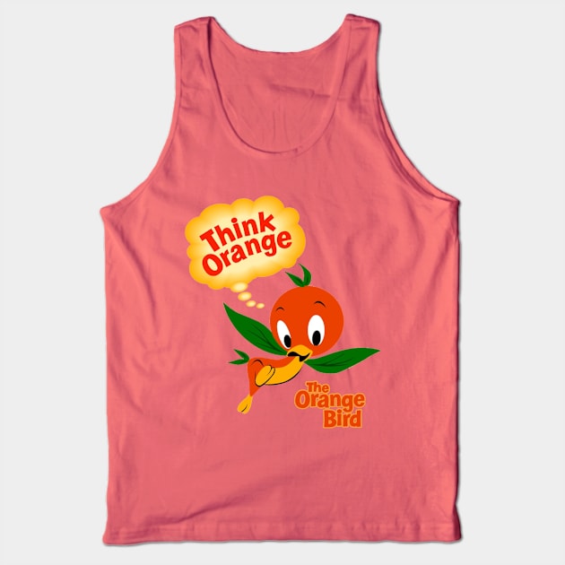 Orange Bird Tank Top by Mouse Magic with John and Joie